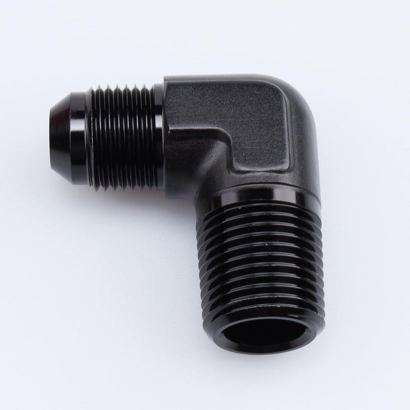 AC PERFORMANCE 90 Degree Elbow -8 AN Male to 1/2" NPT Male Fitting Adapter Connector Aluminum Black - Image 4